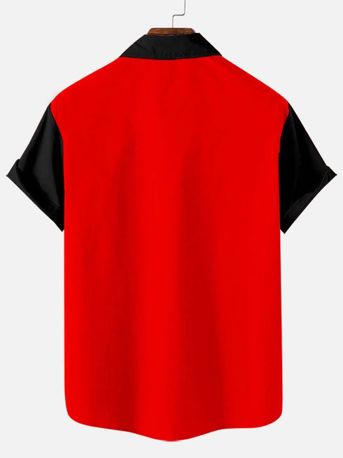 Men's Cartoon Funny Graphic Short Sleeve Hawaiian Shirt